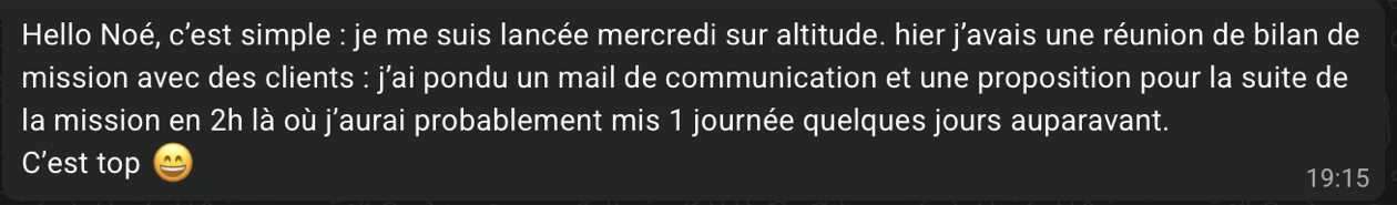 Message d'un membre