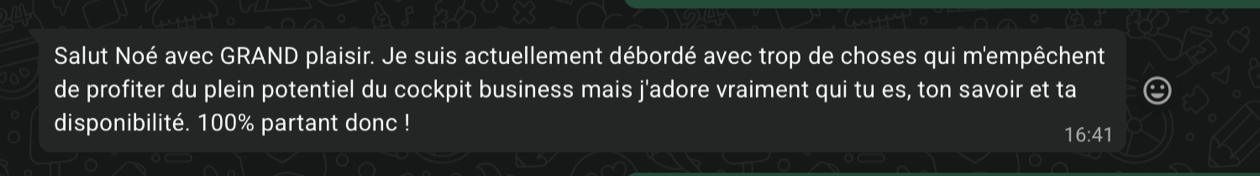 Message d'un membre