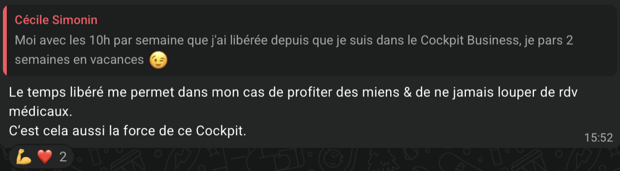 Message d'un membre
